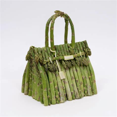 hermes bag vegetable|Asparagus, Cucumbers, and Cabbage Leaves Take a Fresh .